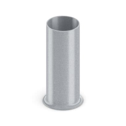Phoenix Contact, A 50-25 Insulated Bootlace Ferrule, 25 mm Pin Length, 10.3 mm Pin Diameter, Silver to 1 AWG Wire Size