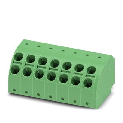 Phoenix Contact 5, PTDA 2 Series Pluggable Terminal Block, 14-Contact, 5 mm Pitch, 1 Row, 1725623