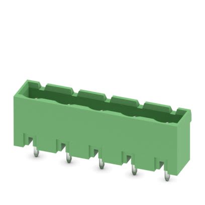 Phoenix Contact GMSTBVA Series Straight Wave Soldering Mount PCB Header, 5 Contact(s), 7.5 mm Pitch, 1 Row, Shrouded
