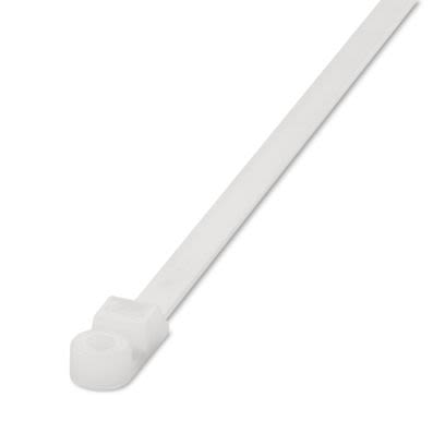 Phoenix Contact Cable Tie, Internal Teeth, 200 mm x 7.8mm, Clear Polyamide
