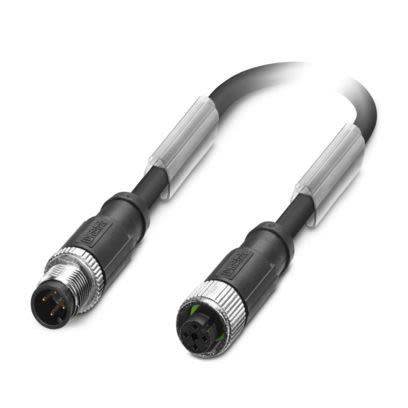 Phoenix Contact Male 4 way Straight to Female 4 way Straight Sensor Actuator Cable, 10 m