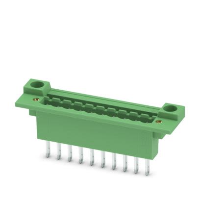 Phoenix Contact 5/..-GF, DFK-MSTB 2 Series Pluggable Terminal Block, 10-Contact, 5 mm Pitch, 1 Row, 0710109