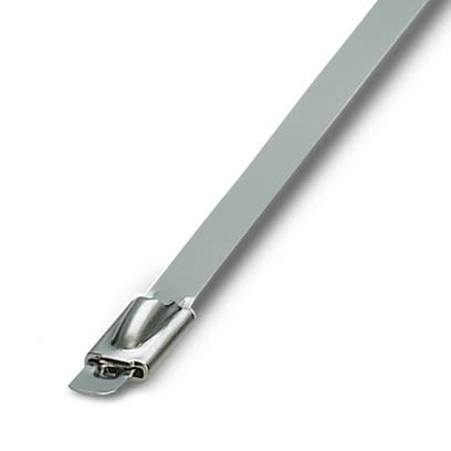 Phoenix Contact Cable Tie, Standard, 259 mm x 7.9mm, Silver Polyamide
