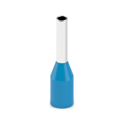 Phoenix Contact Insulated Ferrule, 6 mm Pin Length, 1.3 mm Pin Diameter, Light Blue to 18 AWG Wire Size