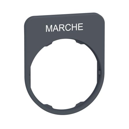 Schneider Electric Legend Plate for Use with Push Button, Pre-printed "Marche