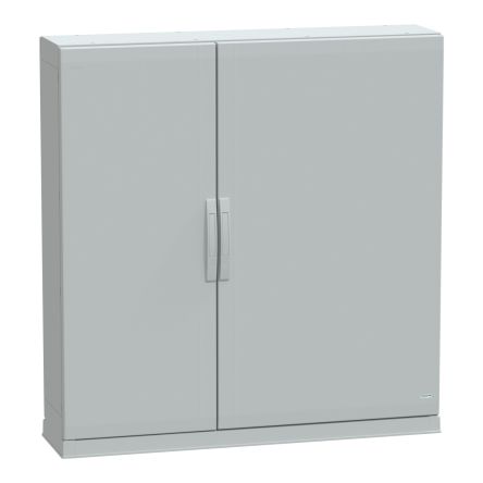 Schneider Electric PanelSeT PLA Series Fibreglass Reinforced Polyester 2-Door Floor Standing Enclosure, Plain Door, IP54