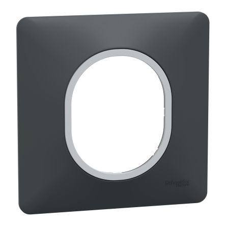 Schneider Electric Anthracite 1 Gang Light Switch Cover