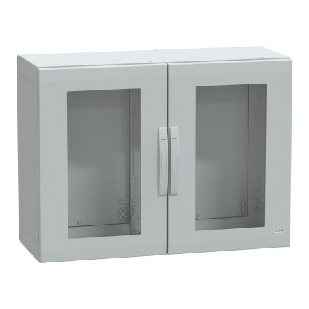 Schneider Electric PanelSeT PLA Series Fibreglass Reinforced Polyester 2-Door Floor Standing Enclosure, Single Door