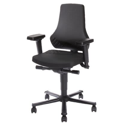 Bosch Rexroth Black Plastic Desk Chair, 120 kg Weight Capacity