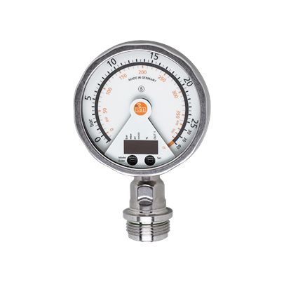 ifm electronic PG27 Series Pressure Sensor, 4 to 20 mA, NPN/PNP Output -1 bar 25 bar, Relative Pressure, Vacuum Reading