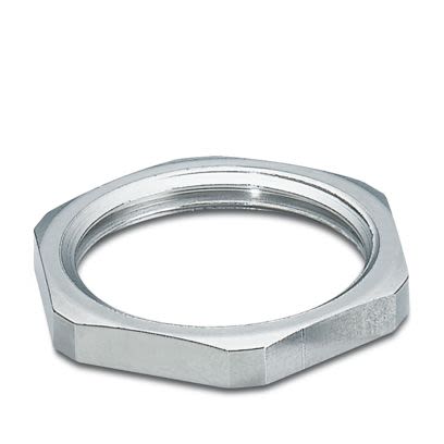 Phoenix Contact Silver Nickel Plated Brass Cable Gland Locknut, M20 Thread