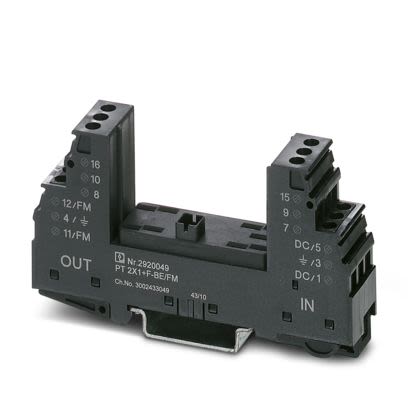 Phoenix Contact, PLUGTRAB PT Surge Suppressor Unit 250V ac Maximum Voltage Rating