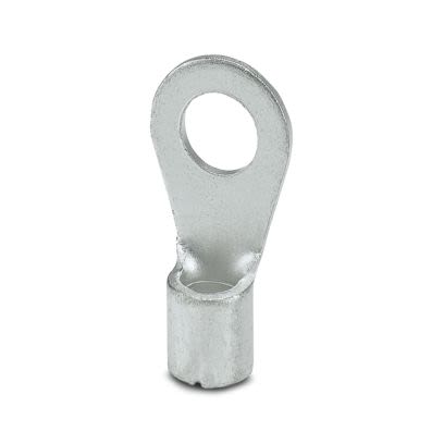 Phoenix Contact, C-RC 6/M5 Uninsulated Ring Terminal, M5 Stud Size 14 AWG 10 AWG Wire Size, Silver