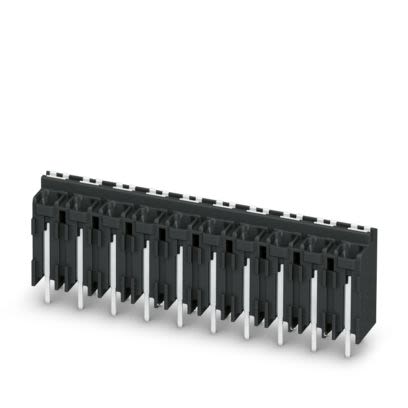 Phoenix Contact PCB Terminal Block, 3-Contact, 5 mm Pitch, Wave Soldering Mount, 1 Row