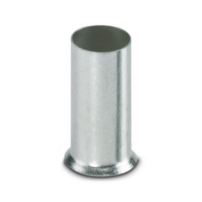 Phoenix Contact, A 35 -18 Ferrule, 18 mm Pin Length, 8.3 mm Pin Diameter, Silver to 2 AWG Wire Size