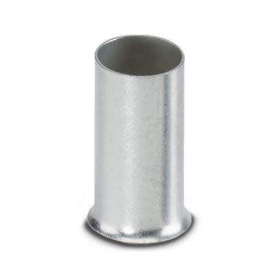 Phoenix Contact, A 16 -12 Ferrule, 12 mm Pin Length, 5.8 mm Pin Diameter, Silver to 6 AWG Wire Size