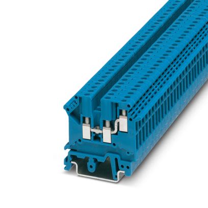 Phoenix Contact 3002416 UK Series Feed Through Terminal Block Blue, 3mm², 2-Level, Screw