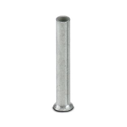 Phoenix Contact, A 0-75 Ferrule, 10 mm Pin Length, 1.2 mm Pin Diameter, Silver to 18 AWG Wire Size