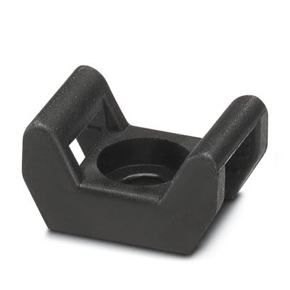 Phoenix Contact Black Screw Cable Tie Mount 9 mm x 22.5mm x 14.6 mm
