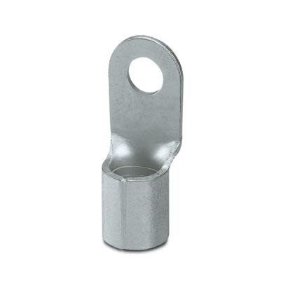 Phoenix Contact, C-RC Uninsulated Ring Terminal, M8 Stud Size 1 AWG 1 AWG Wire Size, Silver