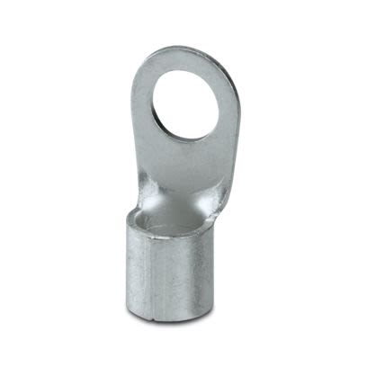 Phoenix Contact, C-RC 95/M16 Uninsulated Ring Terminal, M16 Stud Size 3 AWG 3 AWG Wire Size, Silver