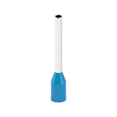 Phoenix Contact Insulated Ferrule, 12 mm Pin Length, 1.3 mm Pin Diameter, Light Blue to 18 AWG Wire Size