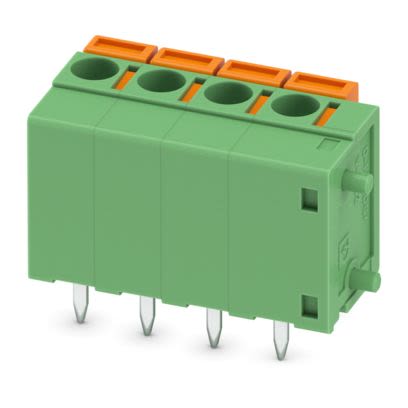 Phoenix Contact FFKDS(A)/V1 Series PCB Terminal Block, 4-Contact, 5.08 mm Pitch, 1 Row, 1790539