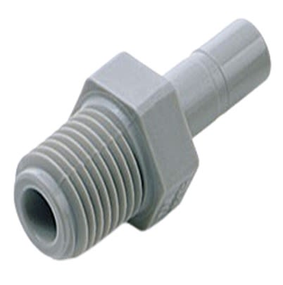 Norgren Pneufit Acetal (POM) Push-in Fittings Series, D24150638, 3/8 in, UNF, ISO G, NPT, ISO R