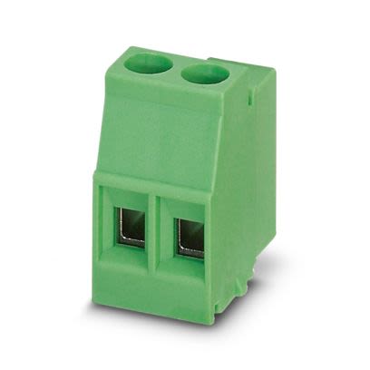 Phoenix Contact MKDSO Series PCB Terminal Block, 2-Contact, 5 mm Pitch, Wave Soldering Mount, 1 Row