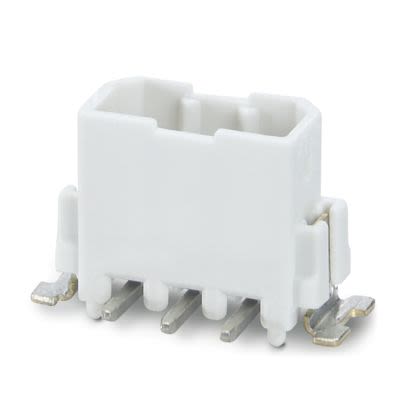 Phoenix Contact 5-SMD WH R44, 5/ 8-HV-2, PTSM 0 Series Surface PCB Header, 8 Contact(s), 2.5 mm Pitch, 1 Row, Unshrouded