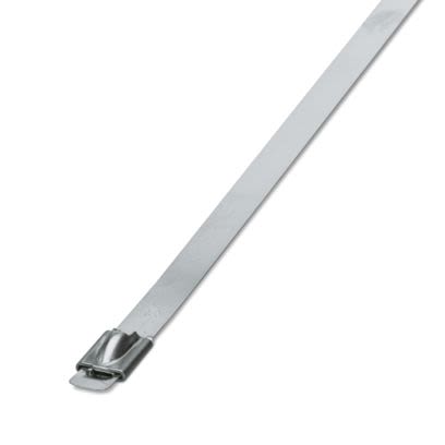 Phoenix Contact Cable Tie, Standard, 520 mm x 7.9mm, Silver Polyamide