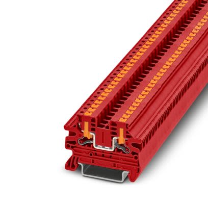 Phoenix Contact 1291478 PTV Series Feed Through Terminal Block Red, 2.5mm², 1-Level, Push-in