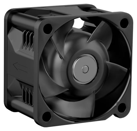 ebm-papst AxiForce40 Series DC Axial Fans, 12V dc, 24 m³/h, 2.8 W, 315 mA Max, IP20 40 mm 40mm 28 mm