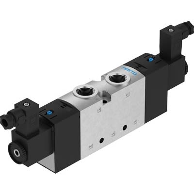 Festo Pneumatic Solenoid Valve - 5/2 Bistable Electric G VUVS Series 24V dc
