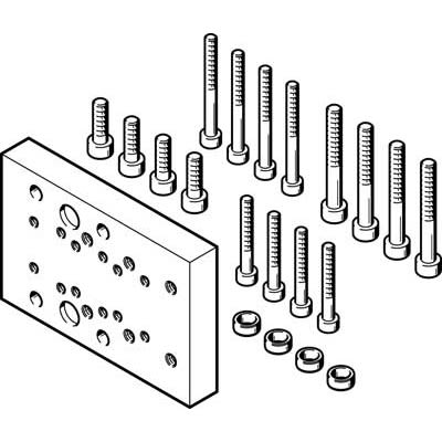 Festo Adapter Kit DHAA-D-L-25-G7-12, For Use With Handling Modules