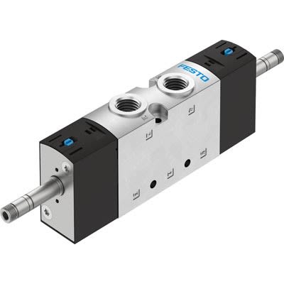 Festo Pneumatic Solenoid Valve - Open, Closed, 2 x 3/2-Way, Monostable Electric NPT VUVS Series