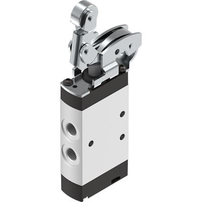 Festo Roller Lever Pneumatic Manual Control Valve VMEF Series, NPT 1/8 in NPT, 8047104