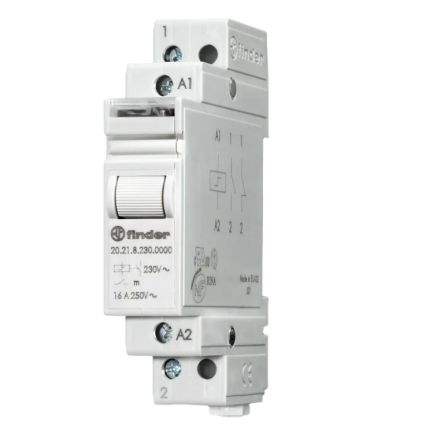 Finder DIN Rail Non-Latching Relay, 24V Coil, 16A Switching Current, 1 NO
