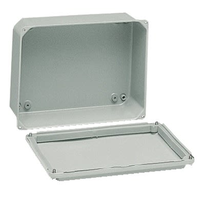 Schneider Electric NSY Series Grey Steel General Purpose Enclosure, IP55, IK07 85 mm, 85 mm, 49 mm