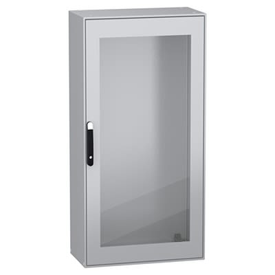 Schneider Electric NSY Series Grey, Black Sheet Steel General Purpose Enclosure, IP55, IK08 800 mm, 1600 mm, 400 mm