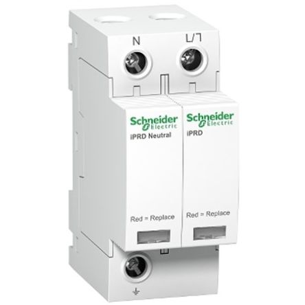 Schneider Electric 1 Phase Industrial Surge Protector, 20 kA, 1.4 kV, DIN Rail