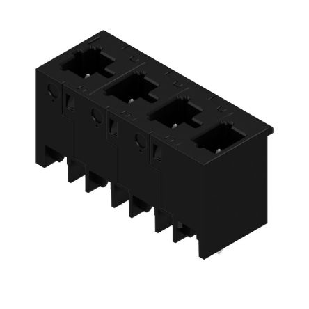 Weidmüller OMNIMATE4.0 Series Pluggable Terminal Block Headers & Socket, 4-Contact, 7.5 mm Pitch, PCB, 1 Row Solder