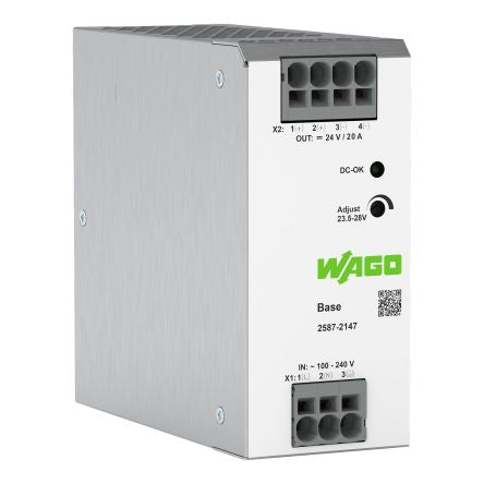 WAGO 2587 Power Supply Power Supply 240V ac AC Input 24V dc, 5 A Output DC 120 W