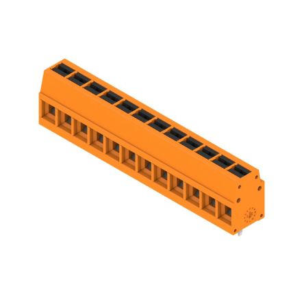 Weidmüller 2786640000 Series PCB Terminal Block, 12-Contact, 5 mm Pitch, Push-in, 1 Row