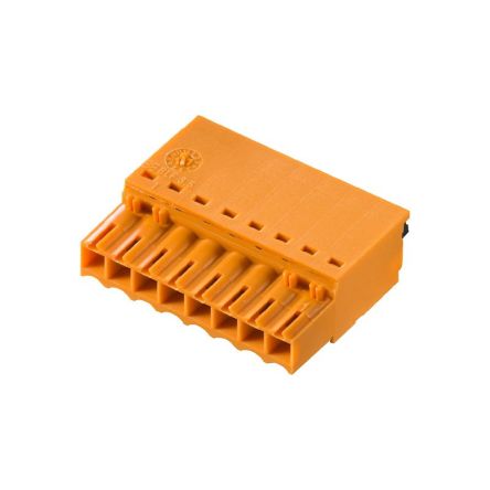 Weidmüller 2459110000 Series Plug-in PCB Socket, 8-Contact, 1 Row, 3.5 mm Pitch Push-in