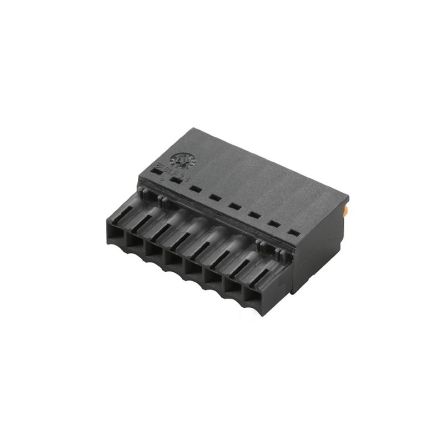 Weidmüller 2459340000 Series Straight PCB Socket, 8-Contact, 1 Row, 3.5 mm Pitch Push-in