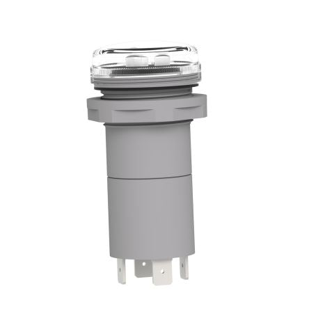 Schneider Electric, Harmony XB5, Panel Mount Green, Red, Yellow LED Pilot Light, 30 mm Cutout, IP67, Round, 400V