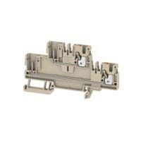 Weidmüller 1548060000 DIN Rail Terminal Block Beige, 2.5mm², 2-Level, Push-in