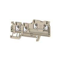 Weidmüller 1992260000 DIN Rail Terminal Block Beige, 1.5mm², 2-Level, Push-in