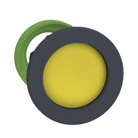 Schneider Electric Harmony ZB5 Series Yellow Momentary Push Button Head, 30 mm Cutout, IP66, IP67, IP69K